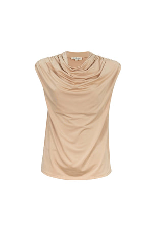 Martina Cowl-Neck Sleeveless Blusa 752993 - Reina Diaz
