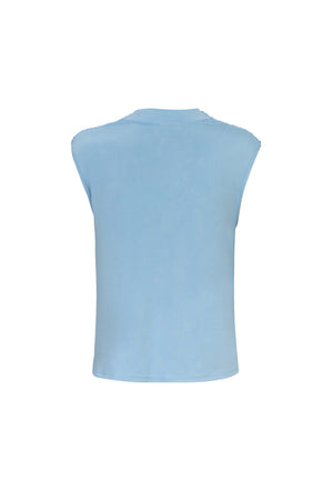 Martina Cowl-Neck Sleeveless Blusa 752993 - Reina Diaz