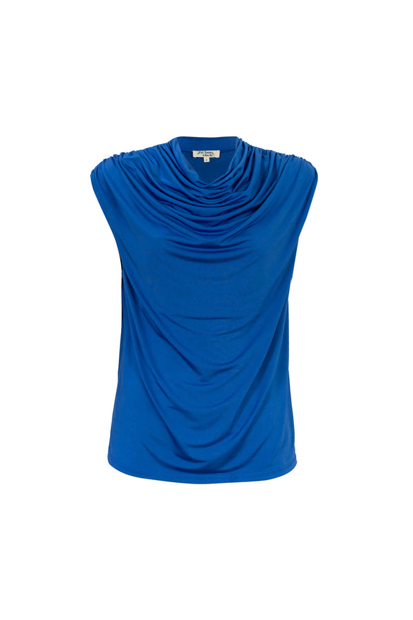 Martina Cowl-Neck Sleeveless Blusa 752993 - Reina Diaz