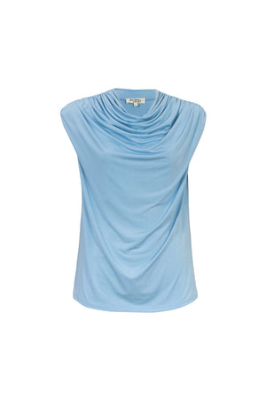 Martina Cowl-Neck Sleeveless Blusa 752993 - Reina Diaz