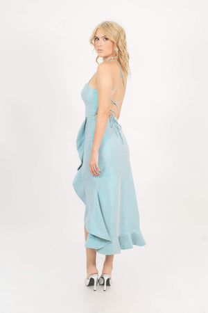 Melanie Lace - Up Vestido - Reina Diaz