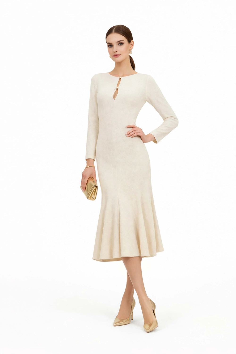 Melissa Flare Midi Vestido - Reina Diaz