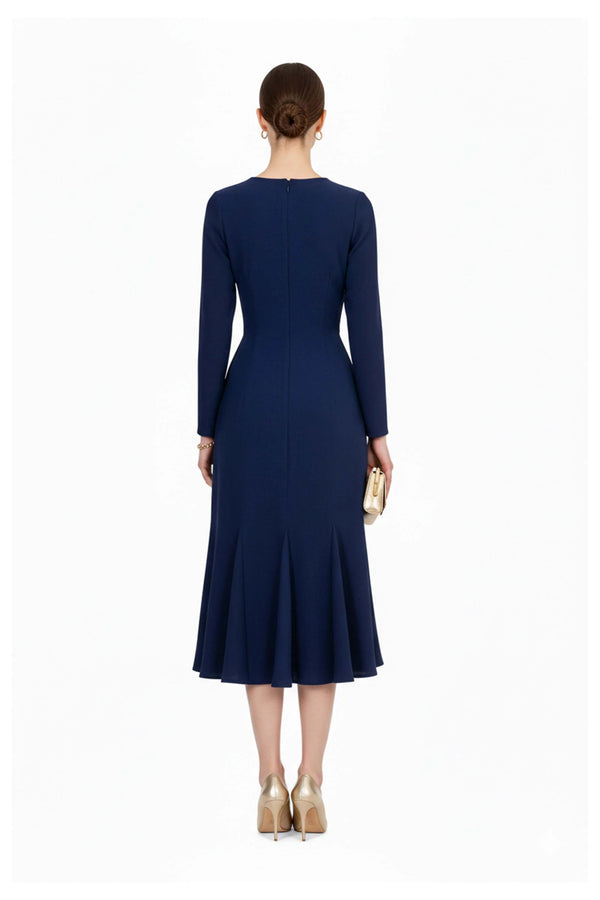 Melissa Flare Midi Vestido - Reina Diaz