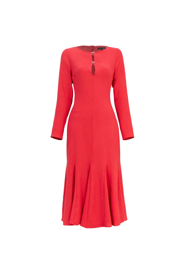 Melissa Flare Midi Vestido - Reina Diaz