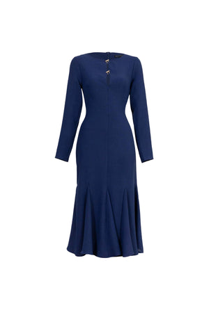 Melissa Flare Midi Vestido - Reina Diaz