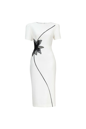 Mia Floral - Midi Sheath Dress - Reina Diaz