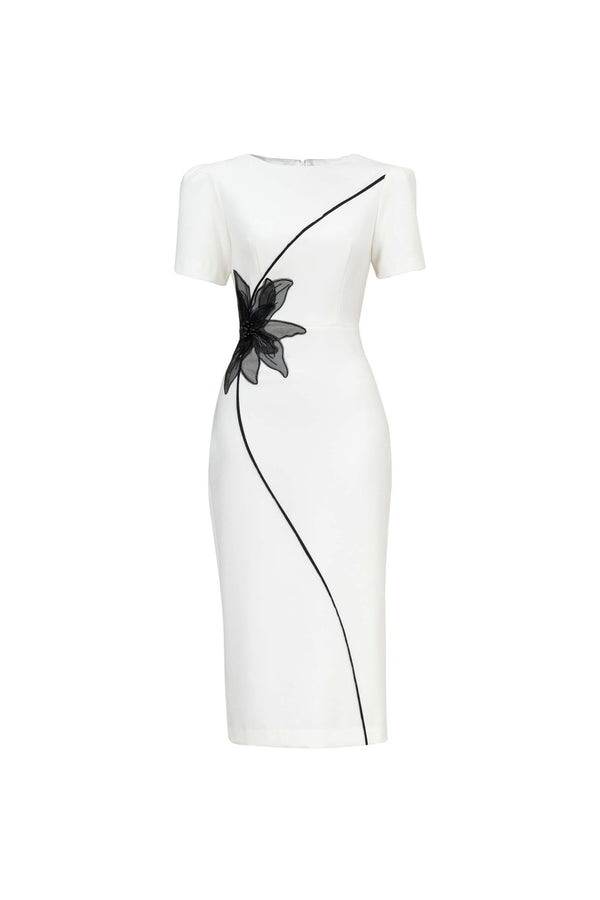 Mia Floral - Midi Sheath Dress - Reina Diaz