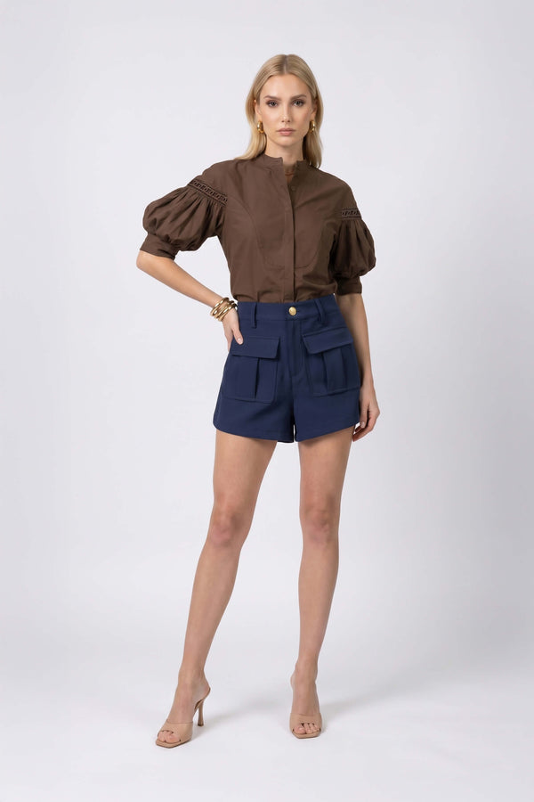 Mia High-Waist Cargo Shorts 731145 - Reina Diaz