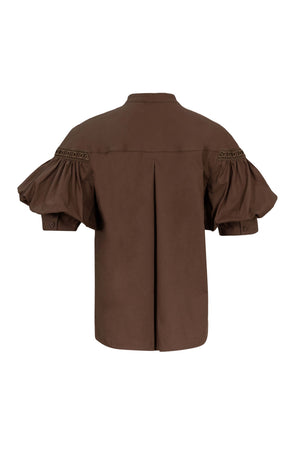 Nadia Asymmetric Crossover-Front Blusa 752963 CAF - Reina Diaz
