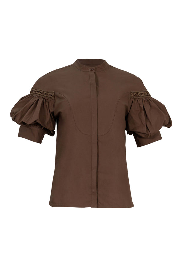 Nadia Asymmetric Crossover-Front Blusa 752963 CAF - Reina Diaz