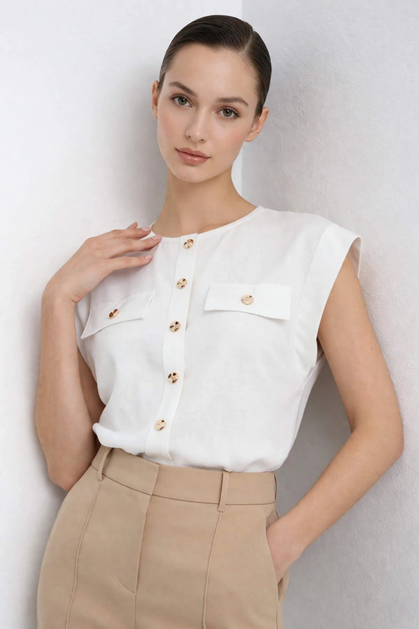 Nairobi Structured Utility Blusa - Reina Diaz