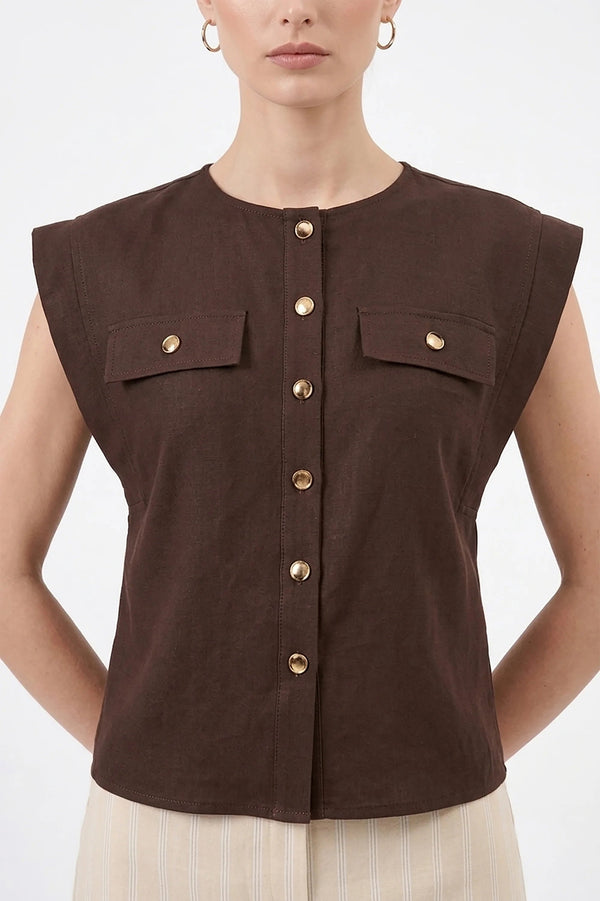 Nairobi Structured Utility Blusa - Reina Diaz