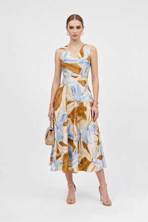 Olivia V-Neck Sleeveless Vestido Corto - Reina Diaz