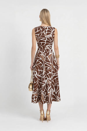 Olivia V-Neck Sleeveless Vestido Corto - Reina Diaz