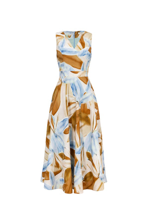 Olivia V-Neck Sleeveless Vestido Corto - Reina Diaz