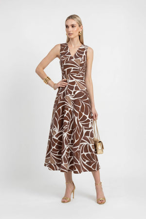 Olivia V-Neck Sleeveless Vestido Corto - Reina Diaz