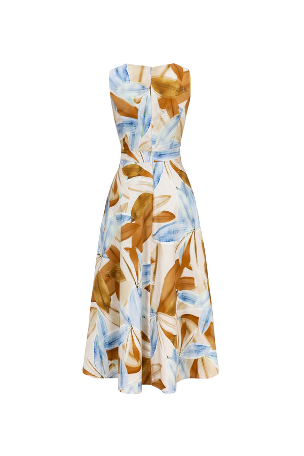 Olivia V-Neck Sleeveless Vestido Corto - Reina Diaz