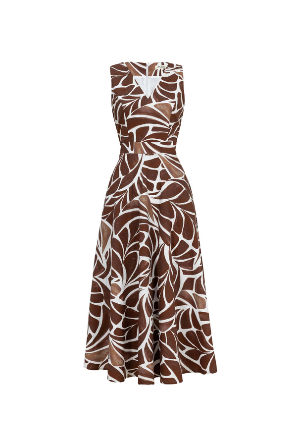 Olivia V-Neck Sleeveless Vestido Corto - Reina Diaz