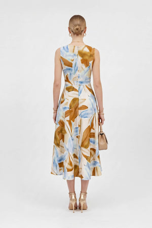 Olivia V-Neck Sleeveless Vestido Corto - Reina Diaz
