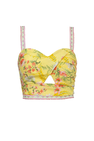 Palermo  Crop Bustier Top - Reina Diaz
