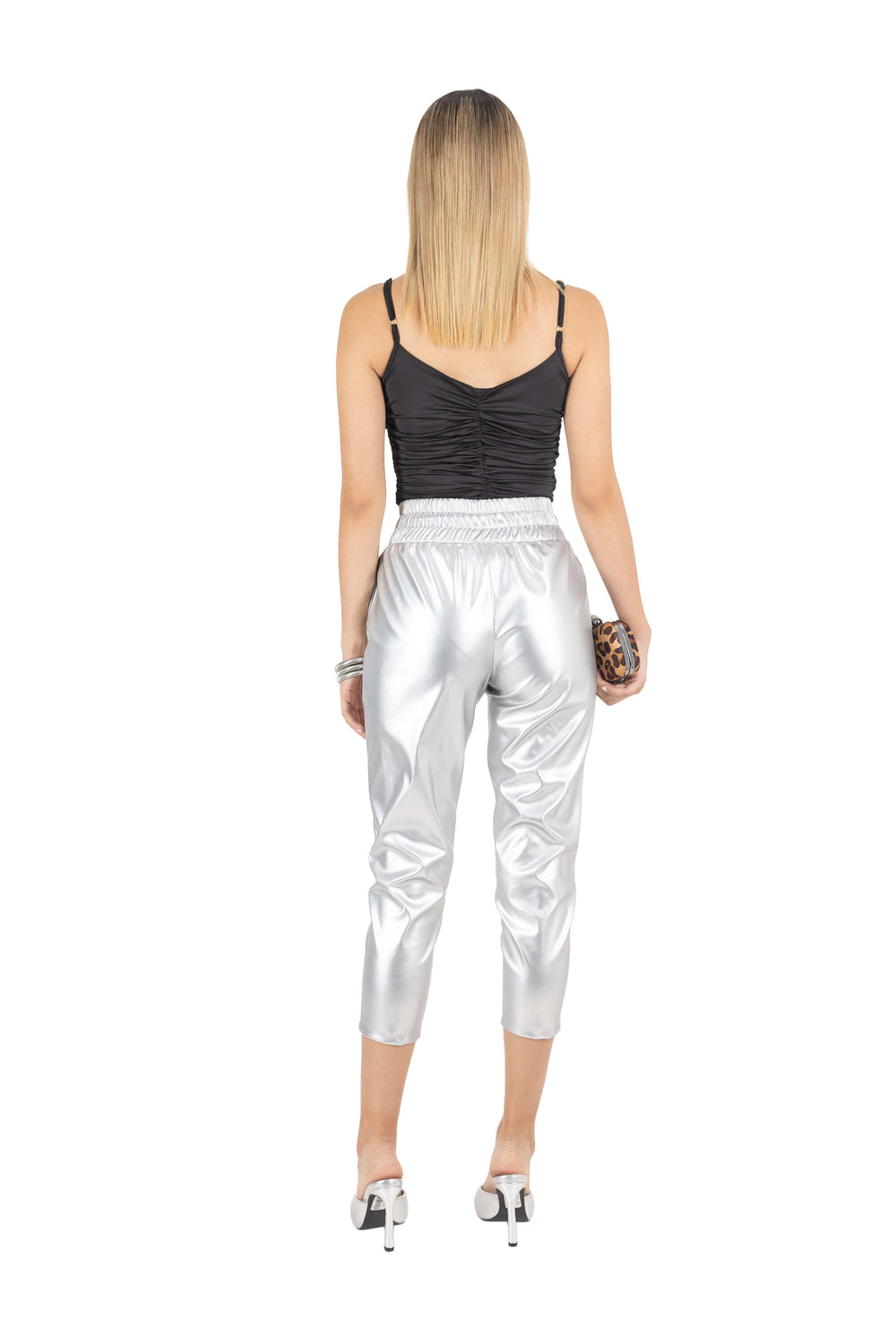 Saylor Metallic Jogger Pantalón