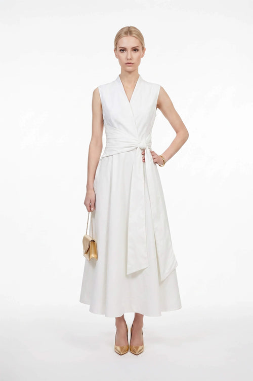 París Tech Sleeveless Midi Vestido - Reina Diaz