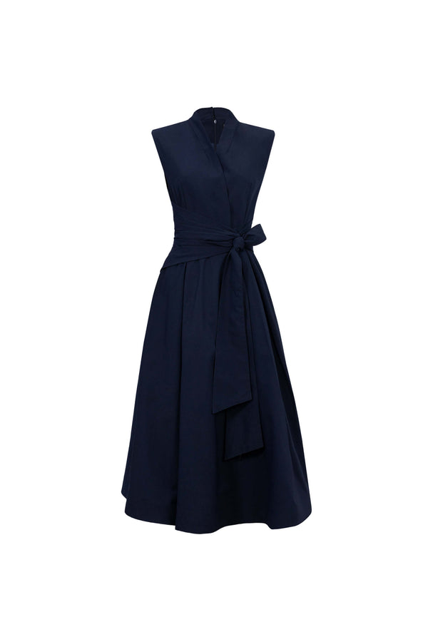 París Tech Sleeveless Midi Vestido - Reina Diaz