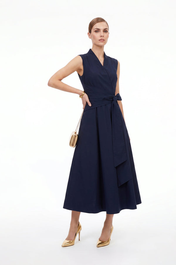 París Tech Sleeveless Midi Vestido - Reina Diaz