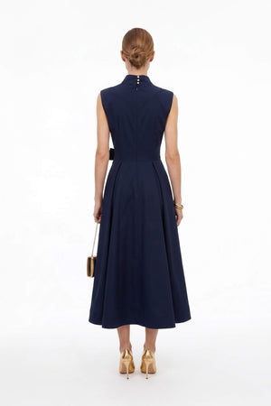 París Tech Sleeveless Midi Vestido - Reina Diaz