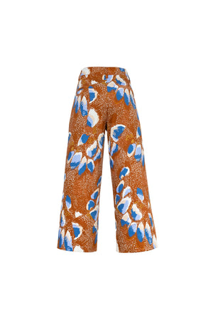 Paulina High-Waist Flap Pocket Wide-Leg Pantalón 731159 LAD - Reina Diaz
