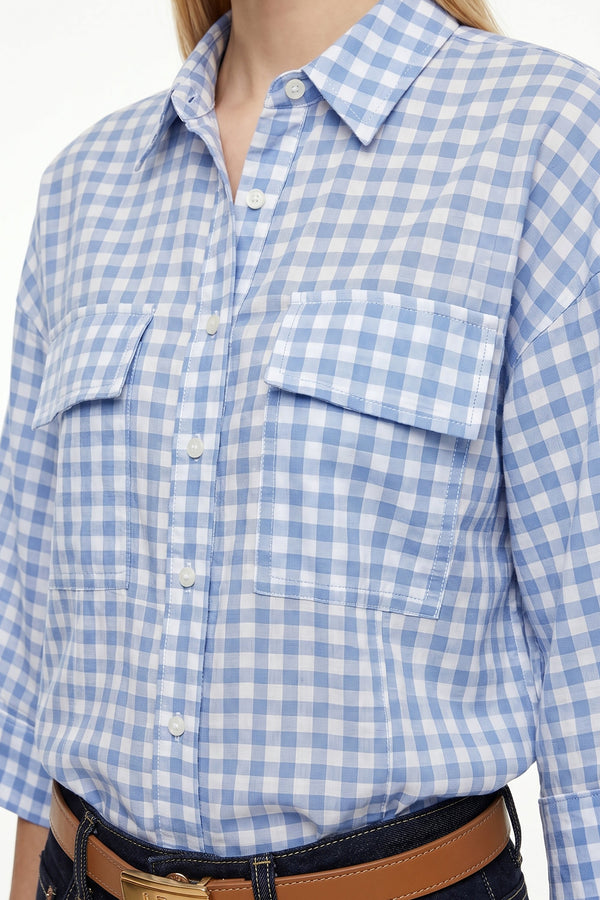 Rebeca Striped Oversize Blusa - Reina Diaz