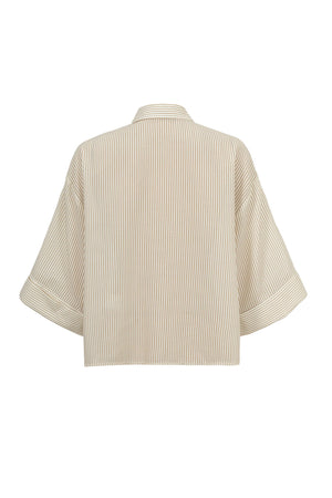 Rebeca Striped Oversize Blusa - Reina Diaz