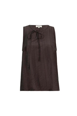 Renata Tie-Neck Keyhole Sleeveless Blusa 753041 CHO - Reina Diaz