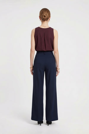 Renata Tie-Neck Keyhole Sleeveless Blusa 753041 PAS - Reina Diaz