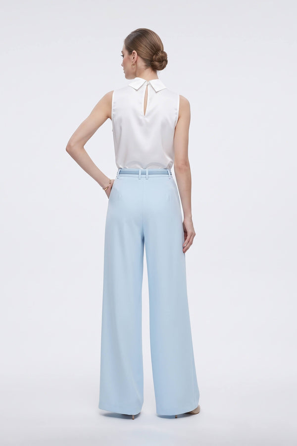 Romina Belted High-Waist Wide-Leg Pantalón 532169 CIE - Reina Diaz