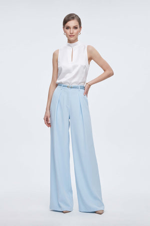 Romina Belted High-Waist Wide-Leg Pantalón 532169 CIE - Reina Diaz