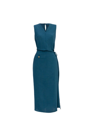 Saige V - Neck Vestido - Reina Diaz