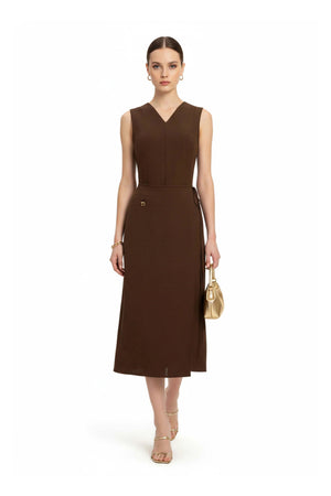 Saige V - Neck Vestido - Reina Diaz