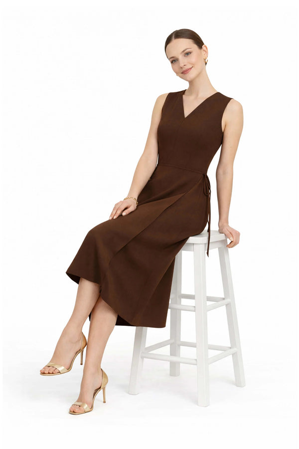 Saige V - Neck Vestido - Reina Diaz