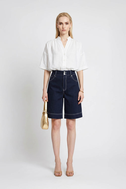 Silvia Cropped Volume Blusa - Reina Diaz