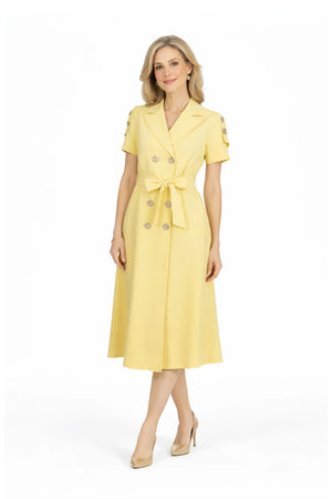 Skye Trench Midi Vestido - Reina Diaz