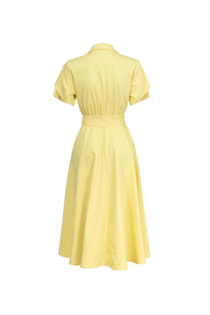 Skye Trench Midi Vestido - Reina Diaz