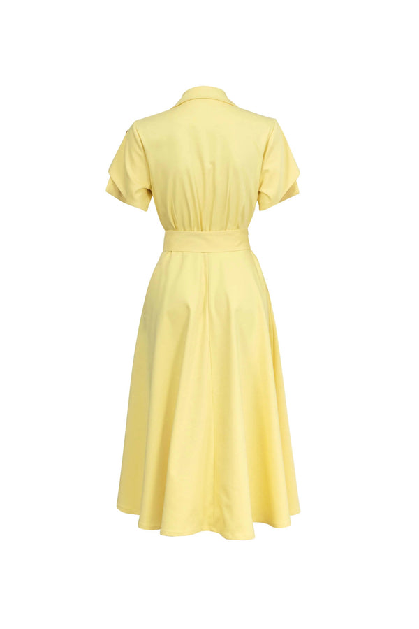 Skye Trench Midi Vestido - Reina Diaz