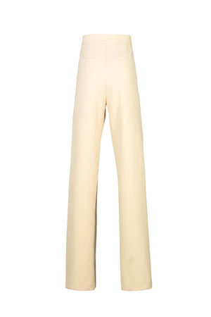 Sofia Front-Slit High-Waist Navy Pantalón 532142 MAN - Reina Diaz