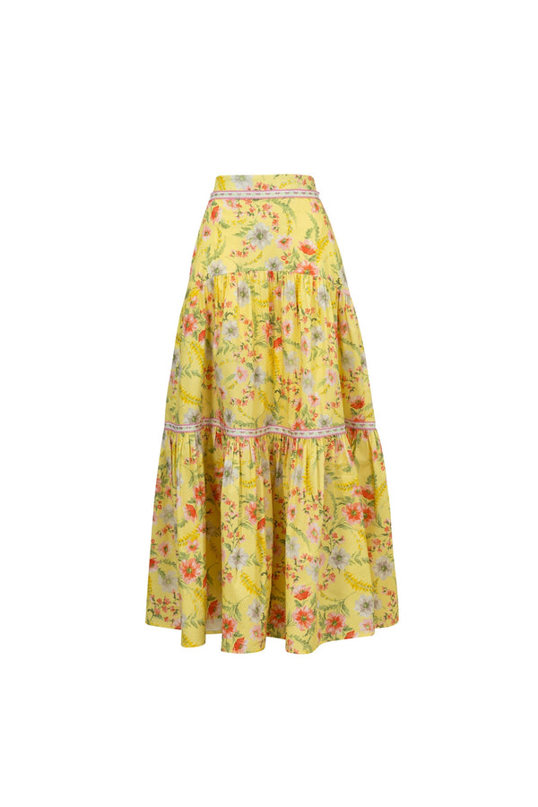 Taormina Tiered Maxi Skirt - Reina Diaz