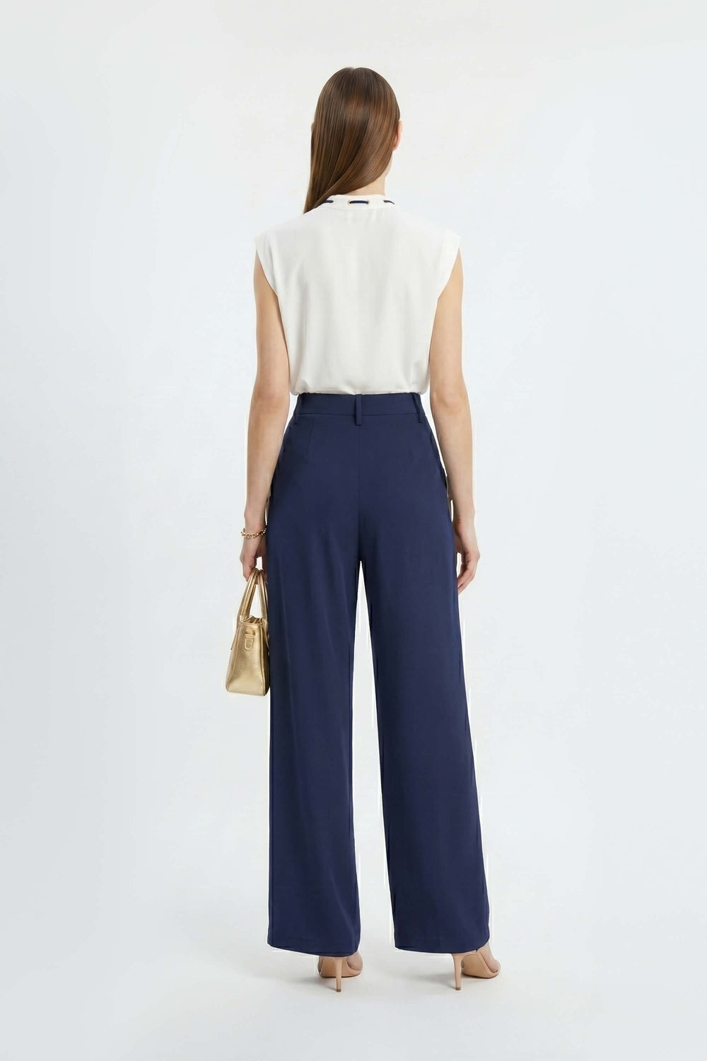 Ties Wide-Leg Pantalón 731122 MAR - Reina Diaz
