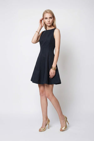 Toscana Sleeveless Crew-Neck Vestido Corto 723175 - Reina Diaz