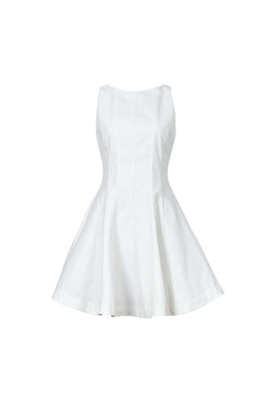 Toscana Sleeveless Crew-Neck Vestido Corto 723175 - Reina Diaz