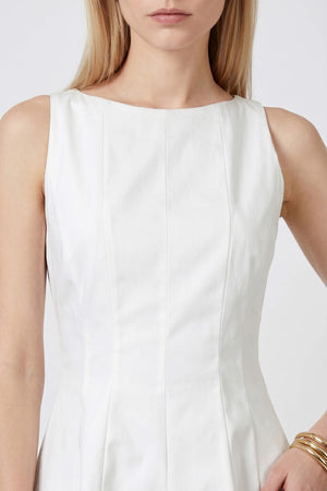 Toscana Sleeveless Crew-Neck Vestido Corto 723175 - Reina Diaz