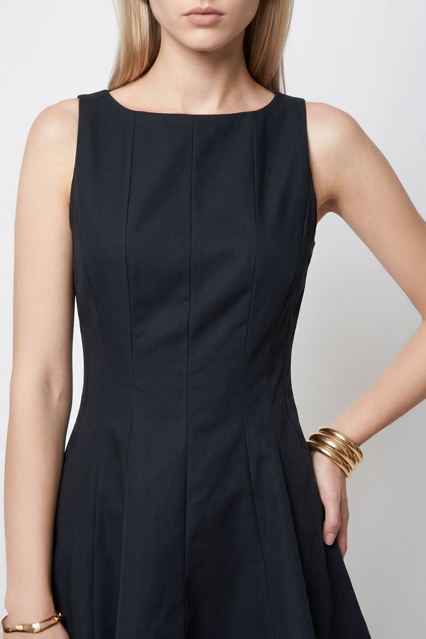 Toscana Sleeveless Crew-Neck Vestido Corto 723175 - Reina Diaz